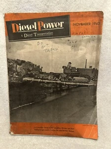 Nov. 1943 Diesel Power & Diesel Transportation Magazine Great Articles & Ads - Picture 1 of 9
