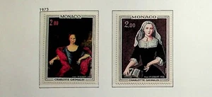 MONACO Sc 892-3 NH ISSUE OF 1973 - ART - Sc$ - Picture 1 of 1
