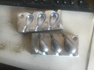 sinker mould 3/4/5 oz Aussie made,use size 3# swivel ,,you can use smaller . - Picture 1 of 3