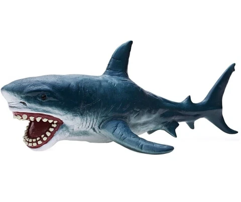 10x4" Recur The Jaws Great White Shark Realistic Play Figure Shark Toy Bath Toy Cover