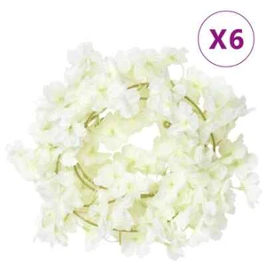Künstliche Blumengirlanden 6 Stk. Weiß 180 cm - Bild 1 von 7