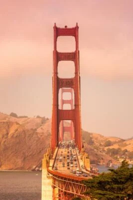 DECOR LOGISTICS Golden Gate Bridge San Francisco California Photo Art Print Poster 24x36 inch