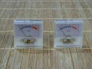 2 X DE-2237 VUMETER PANEL METER. -20 TO + 3 dB. AS NEW. - Picture 1 of 6