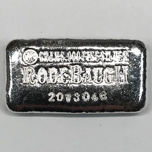 RODEBAUGH 100 grams Silver Bar - 100g = 3.21507 troy oz - HARD TO FIND - Imagen 1 de 4