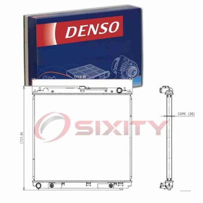 Radiador Denso para Nissan Frontier 2005-2009 4,0 L V6 enfriador refrigeración gg Foto 1 de 4