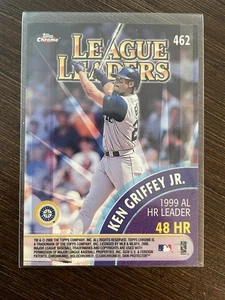 2000 Topps Chrome Home Run League Leaders mit Ken Griffey Jr. & Mark McGwire #462 - Bild 1 von 2