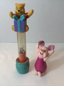Vintage Mattel Winnie The Pooh Slide & Giggle giocattolo & maialino bambino sonaglio RARO!!! - Foto 1 di 10