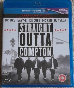 STRAIGHT OUTTA COMPTON BLU-RAY NEW & SEALED DIRECTOR'S CUT & THEATRICAL VERSION - Picture 1 of 2