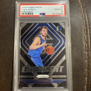 2018 Prizm Emergent #3 Luka Doncic Mavericks RC Rookie PSA 10 GEM MINT - Picture 1 of 4