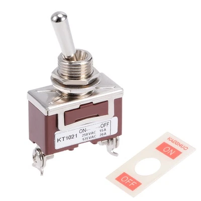 AC 15A 250V 20A 125V 2P SPST Rocker Toggle Switch Heavy-Duty  ON/OFF Switch Foto 1 de 3