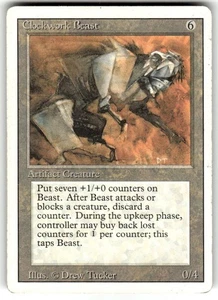 Clockwork Beast Revised Edition Regular MTG LP - Picture 1 of 2