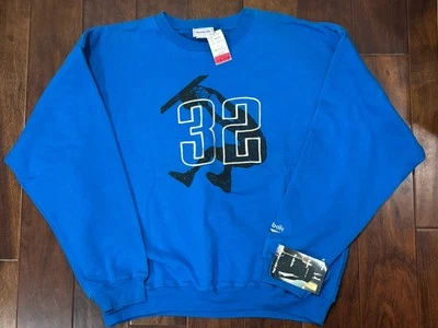 Shaquille O'Neal De Colección Deadstock Reebok Shaq Grande Azul Cuello Redondo Nuevo de Lote Antiguo Nuevo con Etiquetas Foto 1 de 4