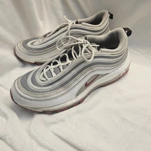 Nike Air Max 97 Weiß Varsity Rot Größe 12 Schuhe Sneaker Herren DM0027-100  - Bild 1 von 11