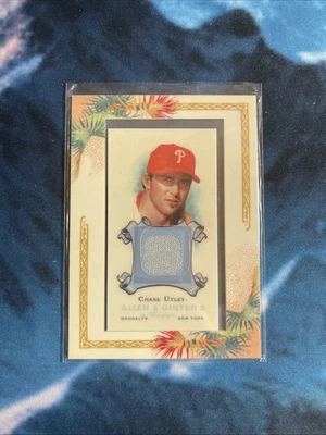 2006 Topps Allen & Ginter's - Framed Mini Relics Chase Utley #AGR-CU (MEM) - Image 1 of 2