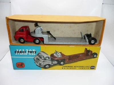Portador de maquinaria de eje desmontable Corgi 1104 Bedford Carrimore en caja *original* Foto 1 de 4