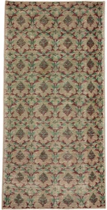 Traditional Vintage Hand-Knotted Oriental Carpet 3'1" x 6'4" Wool Area Rug - Picture 1 of 2