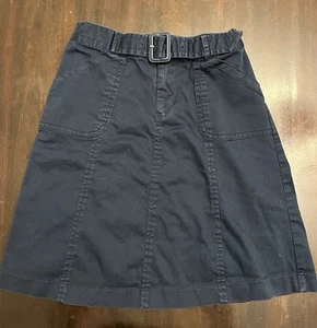 The Children's Place TCP Solid Navy Blue School Uniform A Line Skirt 6x/7 - Picture 1 of 1