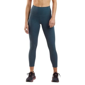 Prana Leggings Damen Large blau Becksa hoher Bund gerippt Fitness Yoga Activewear - Bild 1 von 9
