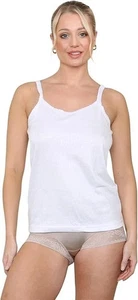 Pack of 2Ladies Winter Warm Thermal Underwear Thin Strap Vest Camisole All Sizes - Picture 1 of 5
