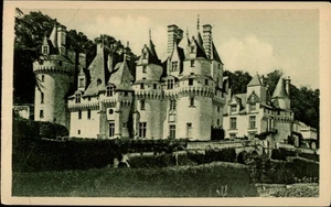 Chateau Rigny Usse Loire Valley France vintage postcard s493 - Picture 1 of 2
