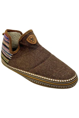 Zapatillas botín Ariat para mujer cálidas con fondo de goma a rayas de mezclilla Foto 1 de 3