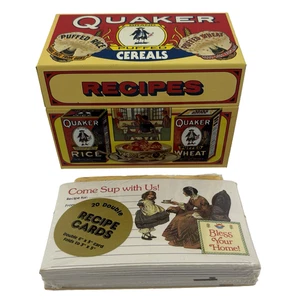Quaker Oats Recipe Tin Box Limited Edition Vintage 1983 Puffed Cereals Classic - Picture 1 of 11