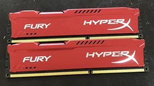Kingston Fury HyperX 8GB (2x4GB) PC3-14900 DDR3-1866 Heatsink Desktop RAM - Picture 1 of 3