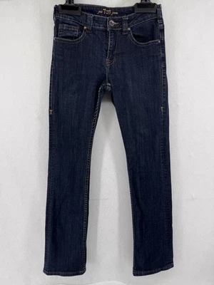 Jeans Vaquera Just Tuff Cintura Natural 29x35 Largo Elastizado Corte Bota Oscuro 29L 29 Foto 1 de 4