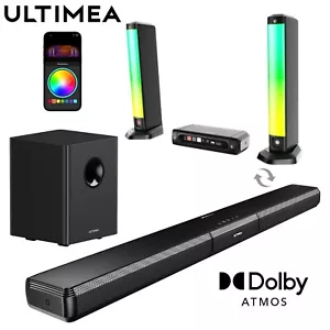 HOME CINEMA 5.1 DOLBY ATMOS BARRE DE SON ULTIMEA BLUETOOTH SURROUND CAISSON 320W - Imagen 1 de 7