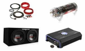 MTX TNE212D 1500W Dual 12" Car Audio Subwoofers Complete Bass Package - Picture 1 of 11
