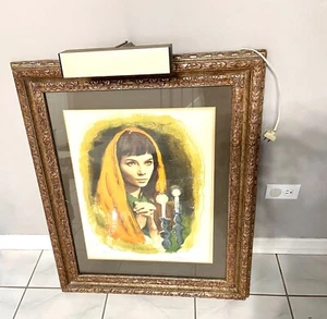 Vintage Sandu Liberman Lithograph Signed & Numbered! Vintage Lighted Frame 34x28 - Picture 1 of 5