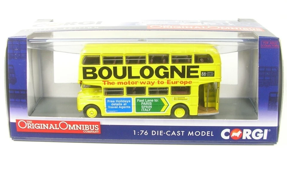 1 76 CORGI Aec Type Rm Autobus London Boulogne Route 88 1949 OM46315A