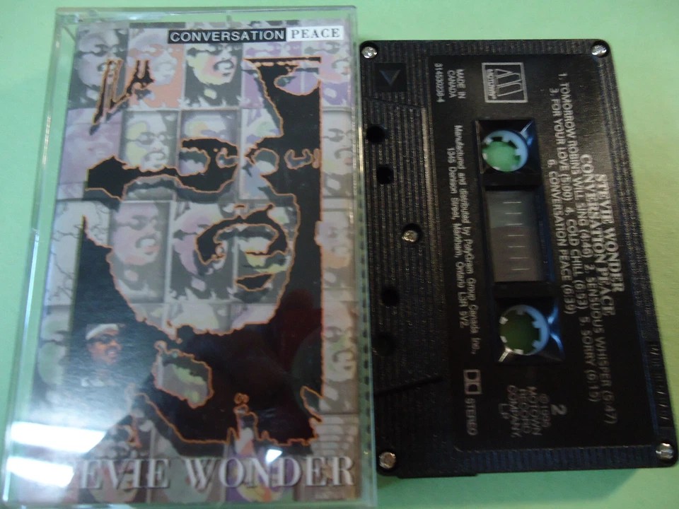 STEVIE WONDER ~ Conversation Peace ~ Cassette Tape in Canada Tested - Image 1 of 1