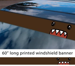 60" Domo JDM Stance Kun Funny Low Sun Strip Printed Windshield Sticker Decal - Bild 1 von 1