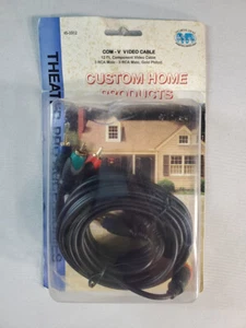 12 FT Theater-Pro 3 componenti RCA maschio a maschio cavo audio video AV VCR DVD - Foto 1 di 4
