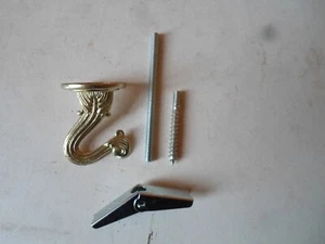Kit de gancho de techo acabado latón planta colgante gancho de techo palanca o tornillo ajuste - Imagen 1 de 18
