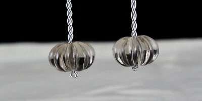 Cuarzo ahumado negro natural 45 quilates tallado melón cuentas redondas piedras preciosas Foto 1 de 4