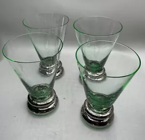 STEPHEN SMYERS 1989 NEOPOLITAN WITH SILVER BASE HI-BALL GLÄSER SET 4 - Bild 1 von 7