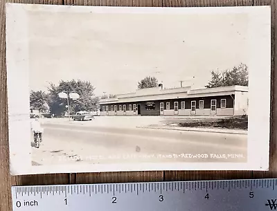 RPPc Deluxe Motel Cafe Redwood Falls Minnesota Real Photo postcard real photo - Image 1 of 4