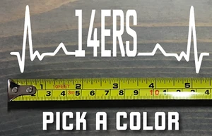 14ers Aufkleber Aufkleber 14er 5,5" Colorado Wandern Wandern Fourteener Mt. Elbert Grays - Bild 1 von 3