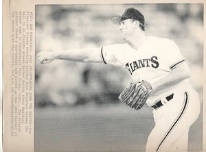 Lanzador de los Gigantes de San Francisco de Rick Reuschel 1988 AP Wire Foto - Imagen 1 de 1