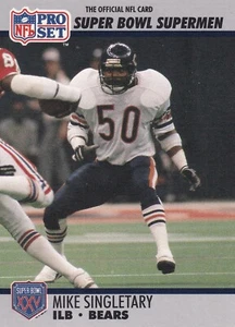 1990 Pro Set Football Super Bowl Superman - Mike Singletary #93 - Chicago Bears - Foto 1 di 2