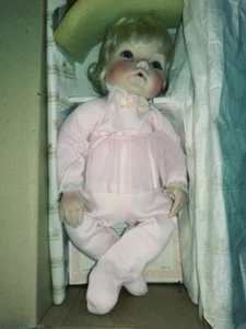 Ashton Drake Galleries Vintage 1993 Hand Crafted Fine Porcelain Doll Certified - Picture 1 of 10