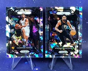 2023-24 Panini Prizm Cameron Thomas Spencer Dinwiddie Ice Prizm Nets Baloncesto - Imagen 1 de 10