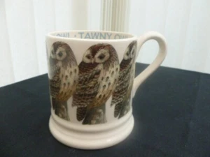 EMMA BRIDGEWATER HALBES PINT BECHER ""TAWNY OWL"" VOGEL ERSTE QUALITÄT NEU