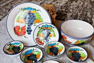 Himark Portugal Celina Hand painted Hand Crafted Pottery Earthenware-Dinnerware - Picture 1 of 13
