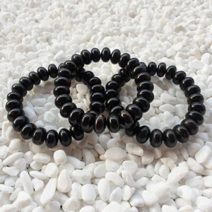 Indonesian Sea Willow Bracelet Hailiu 11-12 MM Genuine Black Coral Yusr - Imagen 1 de 8
