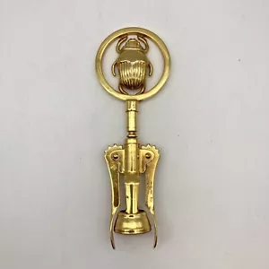 *RARO Sacacorchos Palanca ESCARABAJO Chapado en Oro ACC CROM ITALY De Colección - Imagen 1 de 13