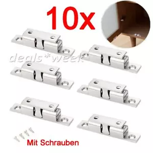 10x Doppelkugelschnäpper Schnapper Kugelschnäpper Messing verchromt Türschnäpper - Bild 1 von 7