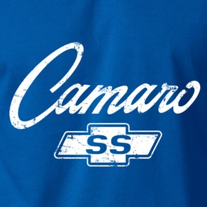 Camiseta Chevy Chevrolet Classic American Muscle Car Hot Rod con logotipo de CAMARO SS - Imagen 1 de 14